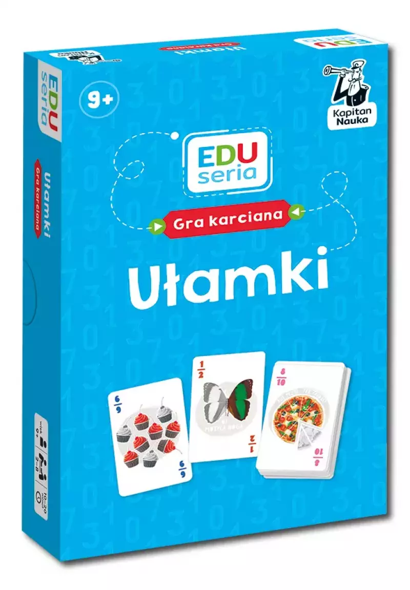 Okładka gry karcianej o ułamkach