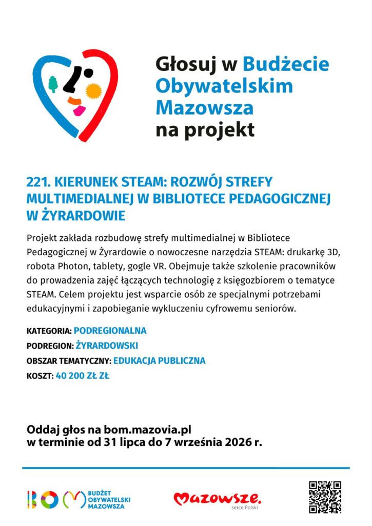 Plakat z instrukcją do głosowania.